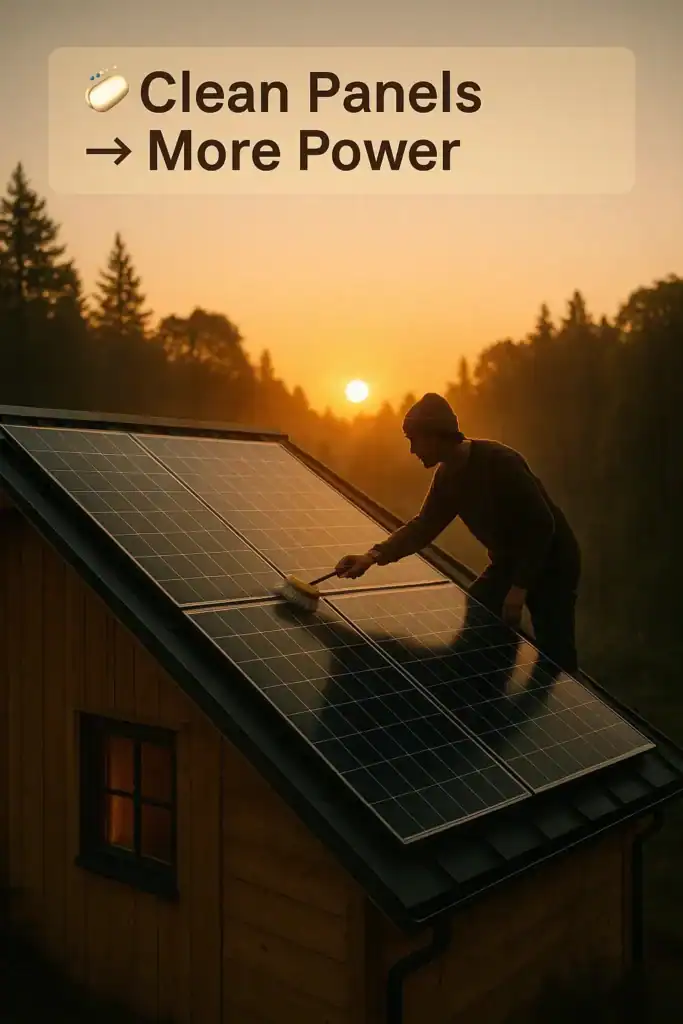 How to Clean Solar Panels Safely — Boost Off-Grid Energy Efficiency