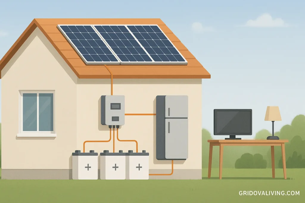 home solar setup diagram
