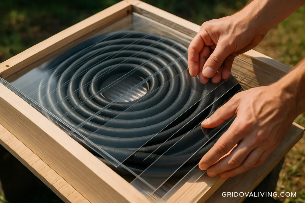 solar heater construction