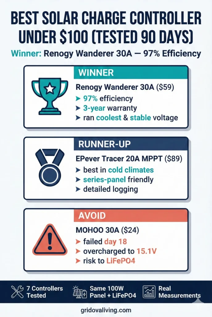 I Tested 7 Budget Solar Charge Controllers Under $100 – Here’s the ONLY One Worth Buying