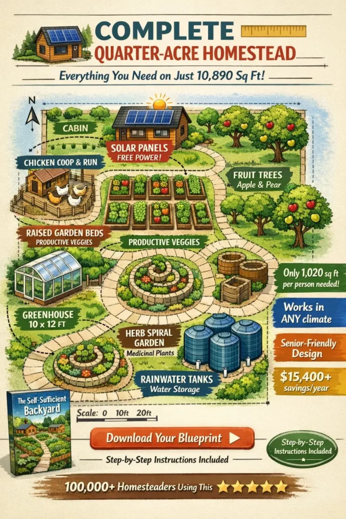 How to live without electric bills - The Self-Sufficient Backyard shows 40 years of off-grid wisdom for quarter-acre homesteads with solar power and sustainable living